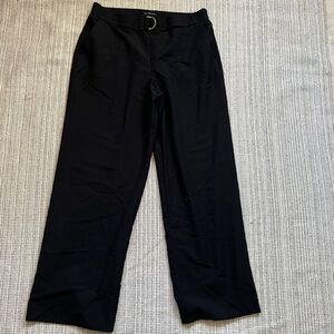 OCUNTERPARTS Womens Plus Size Black Trousers Straight Leg Size 14